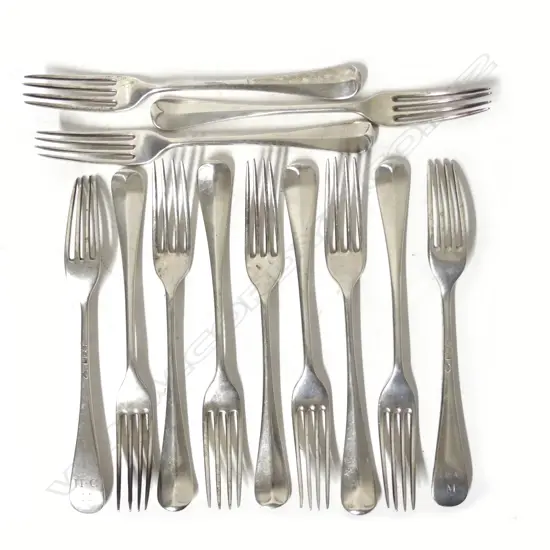 12 silver luncheon forks