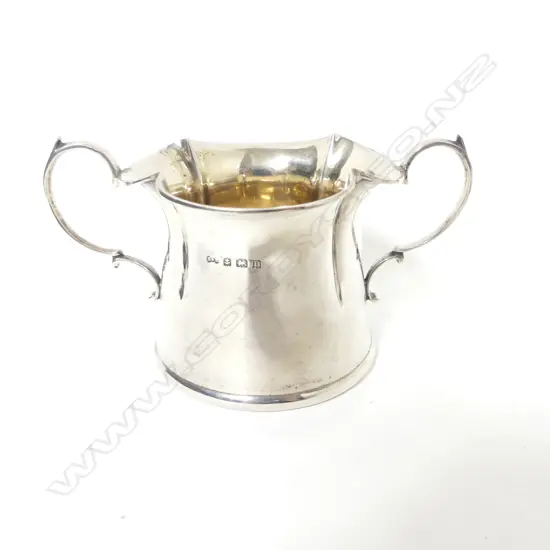 A George V two-handled silver Arts & Crafts sugar basin