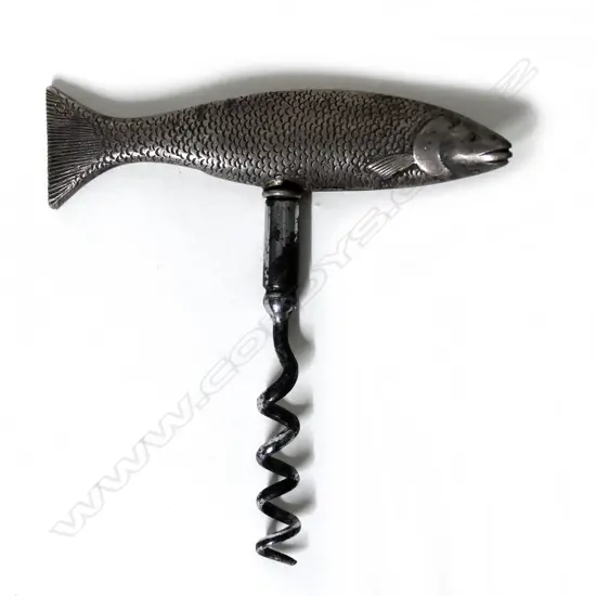 A silver handled corkscrew