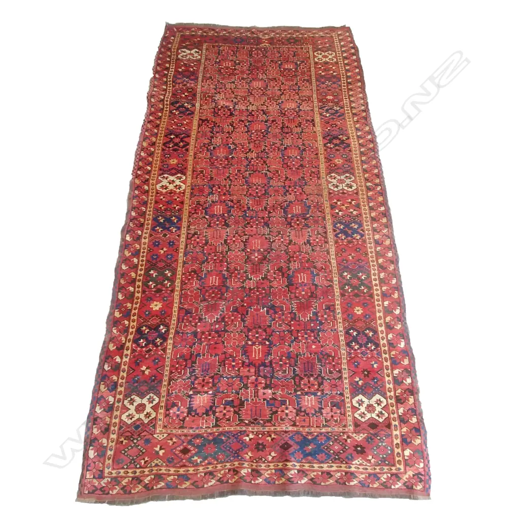 A good antique Turkoman Beshir tribal rug Image 1++