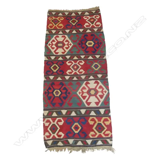 A Turkish kilim runner