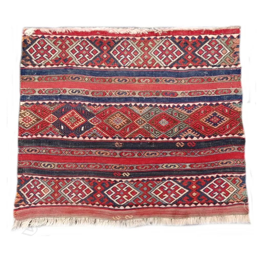 A small old fine quality Kurdish Malatya kilim panel Image 1++