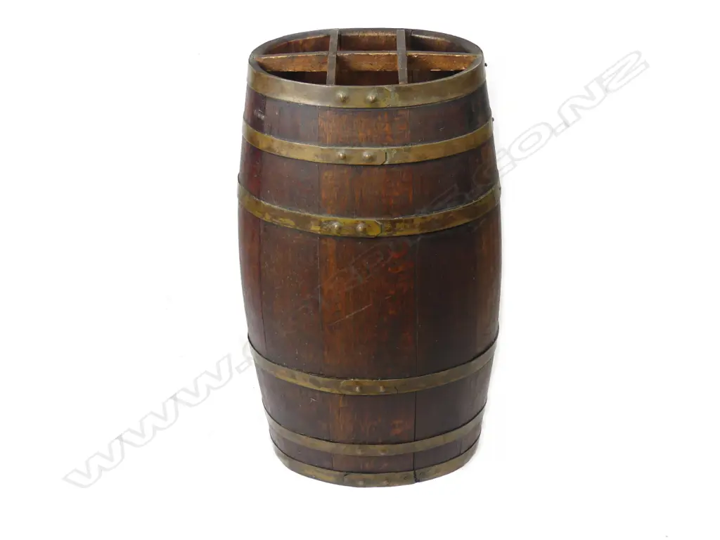 An old oak coopered barrel Image 1++