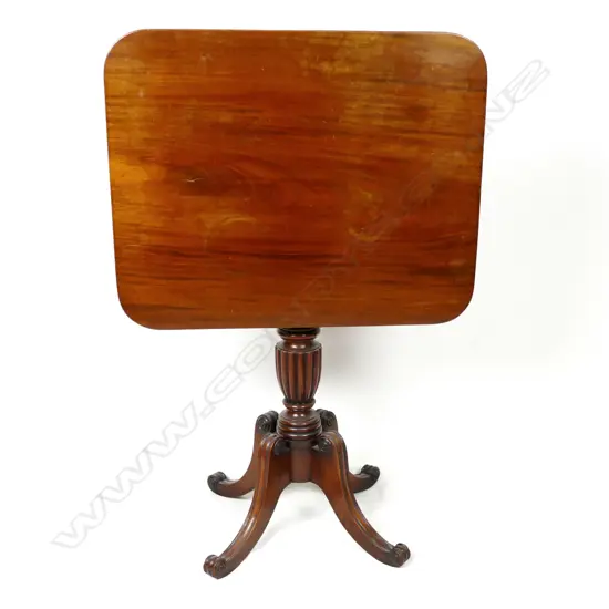 A fine quality Regency mahogany tilt-top wine table