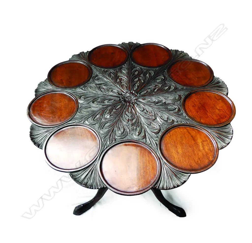 A Georgian mahogany tilt-top supper table Image 1++