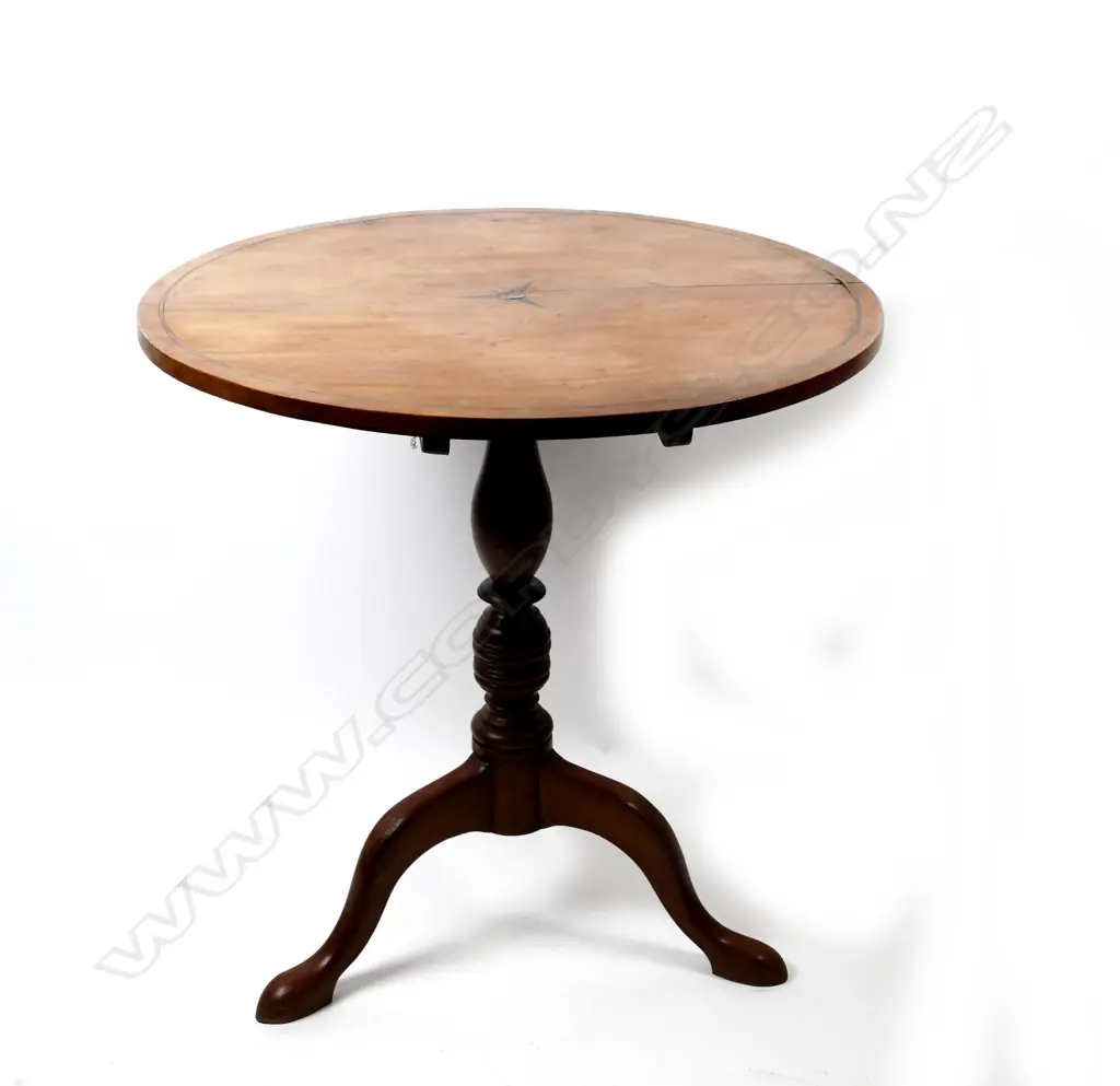 A Biedermeier fruitwood tripod based wine table Image 1++