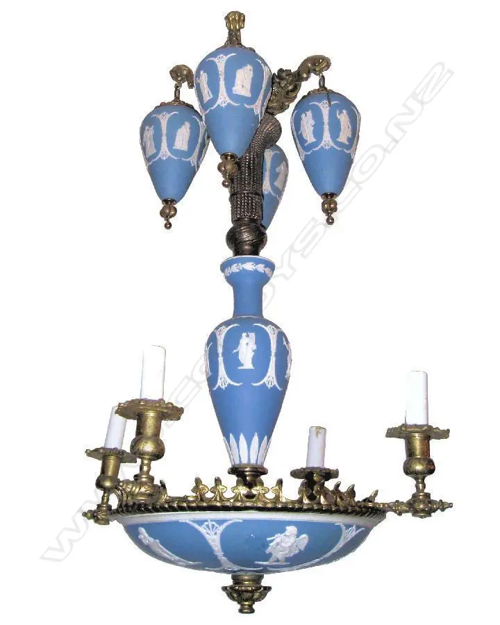 A rare Wedgwood Jasperware ceiling light Image 1++