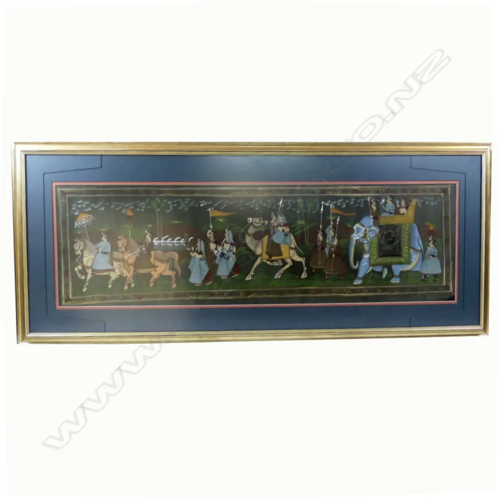 A Royal Mughal procession painting Image 1++
