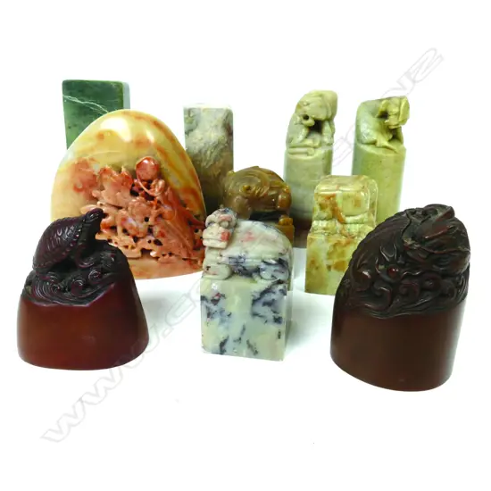 Ten various uncut seals