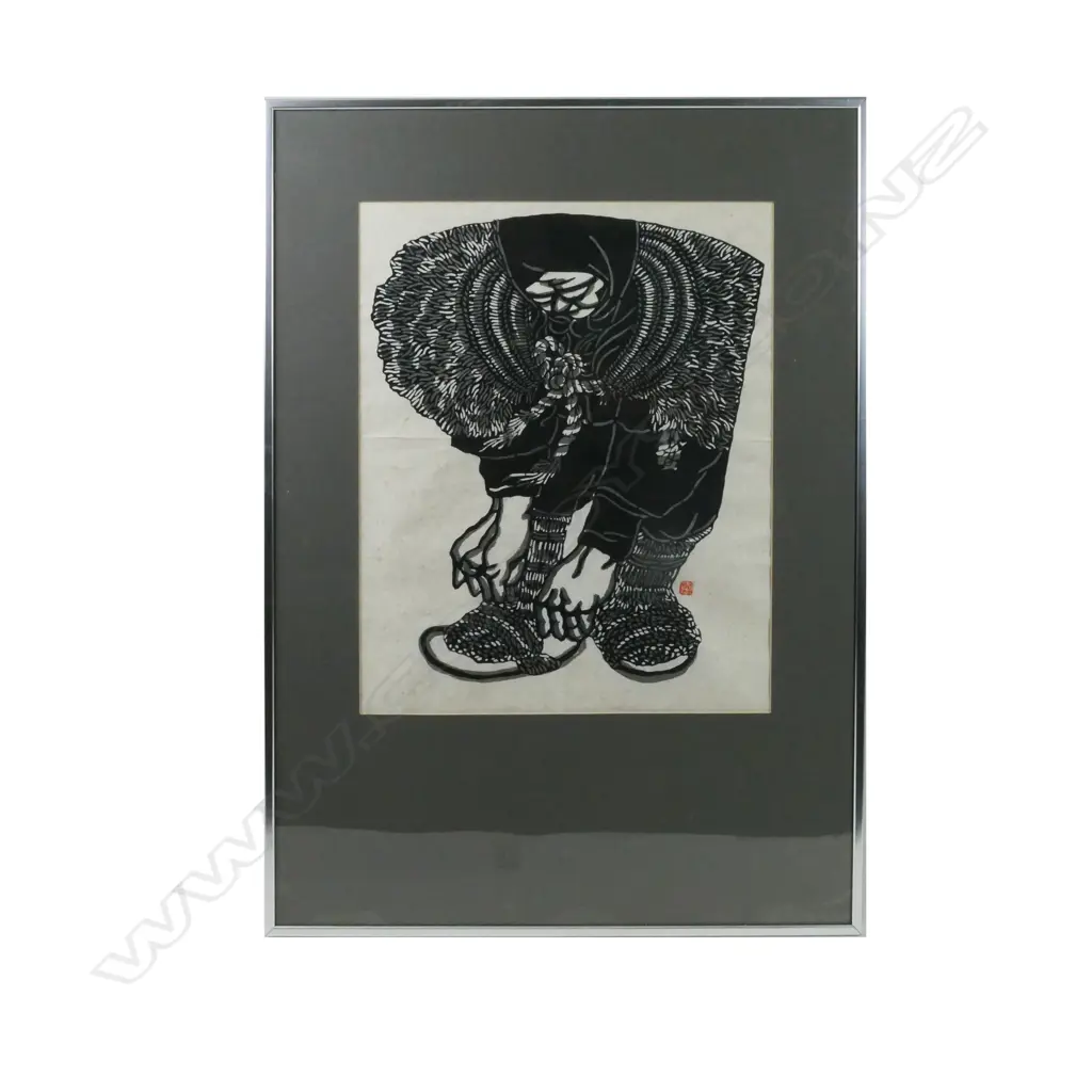 A contemporary Japanese woodblock print Image 1++