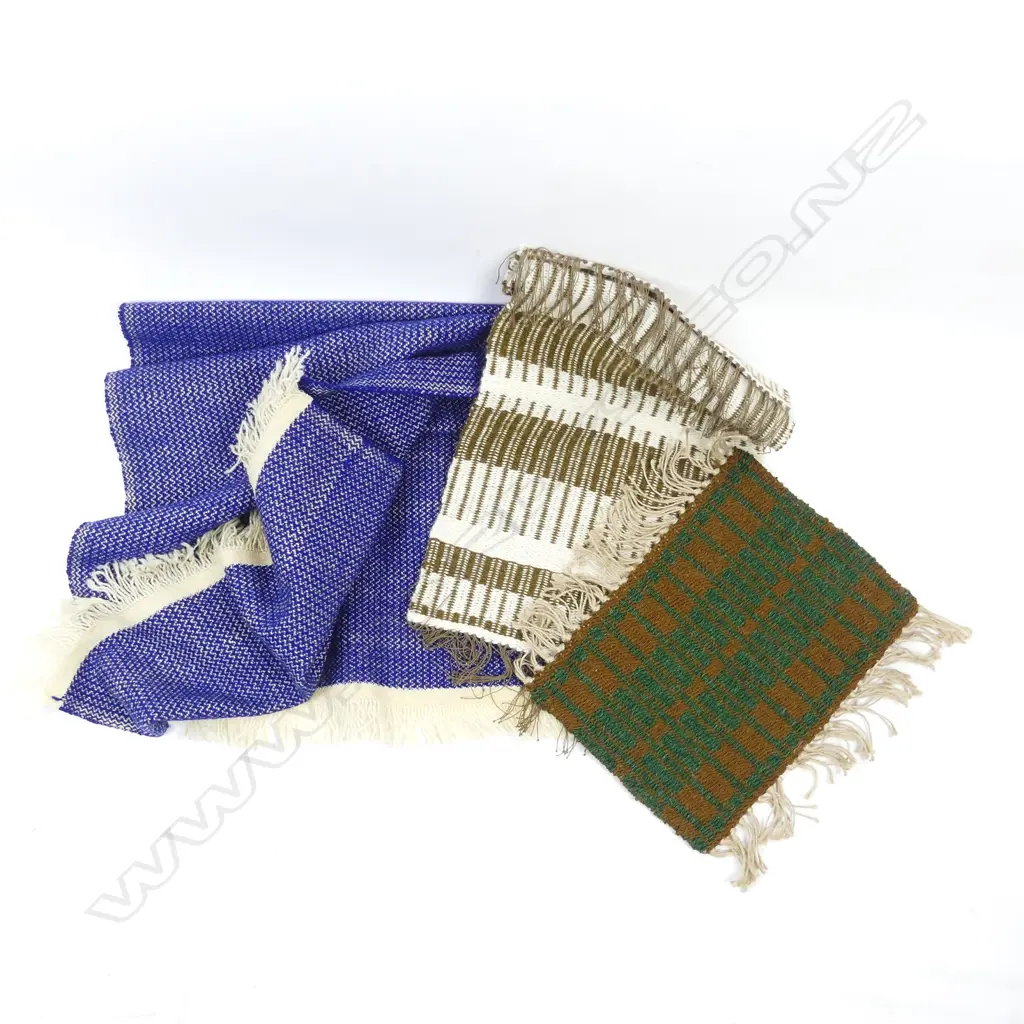 Three Jean Ngan woven textile samplers Image 1++