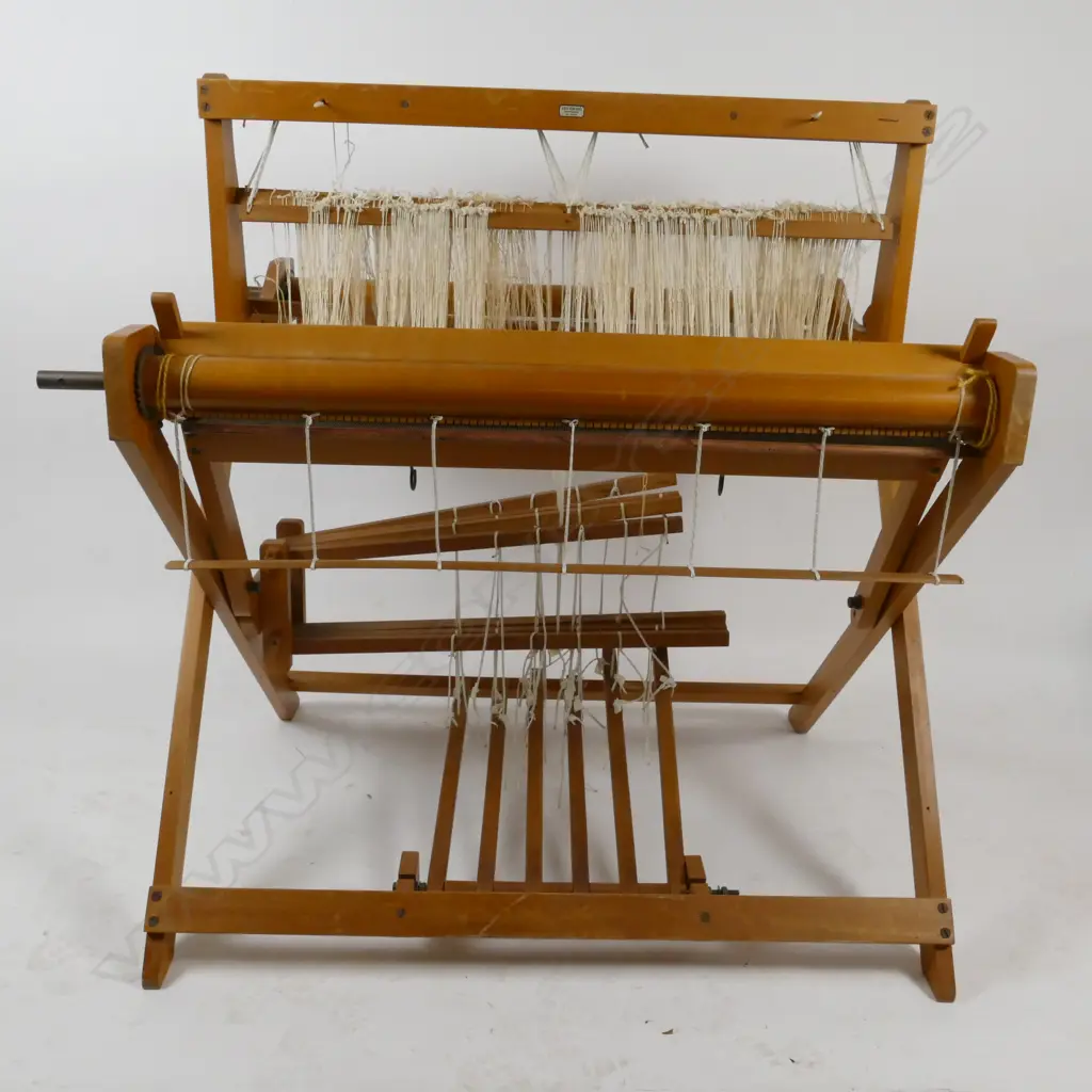 A Danish folding floor weaving loom Image 1++