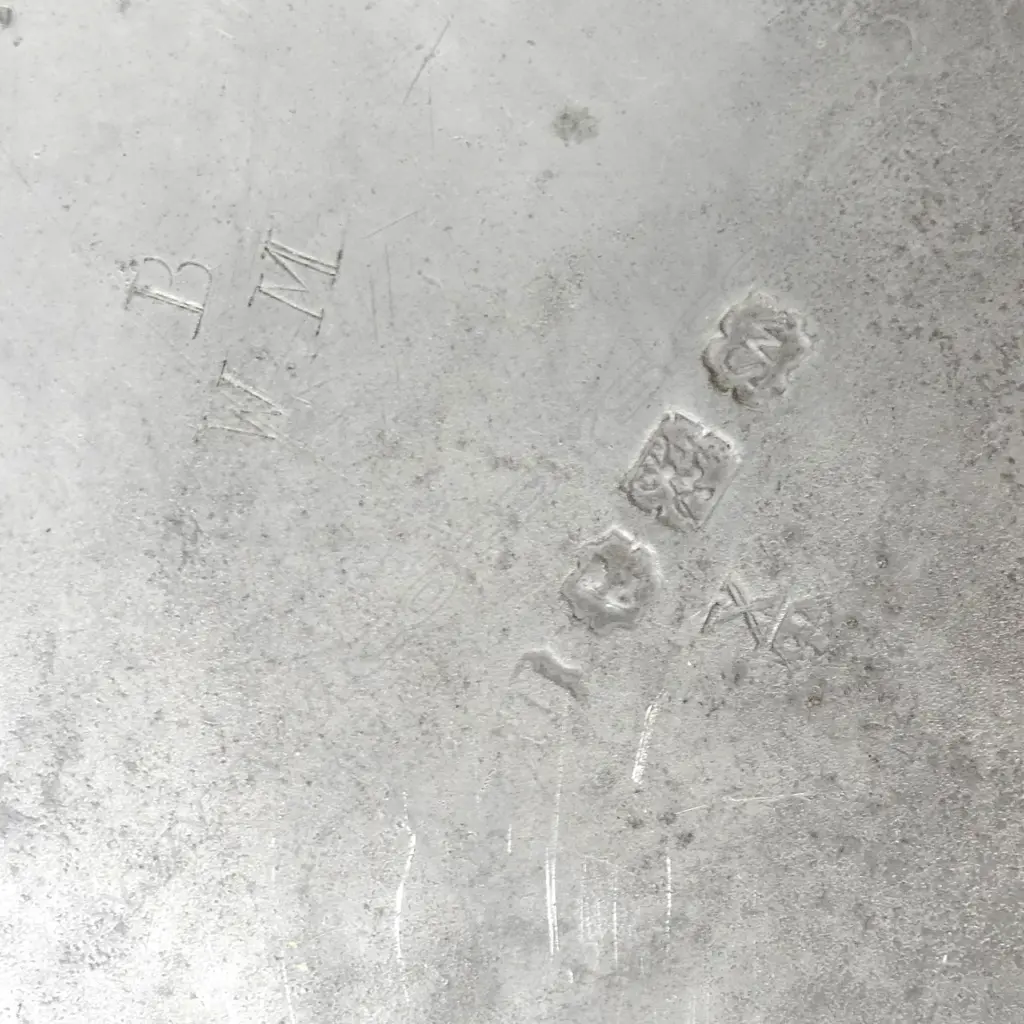 Three Georgian pewter plates Image 1++