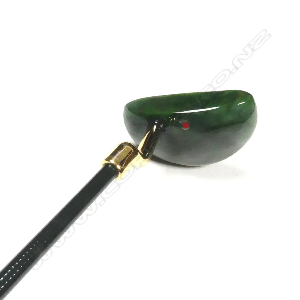 A modern American 'Green Club' green jade golf putter Image 1++