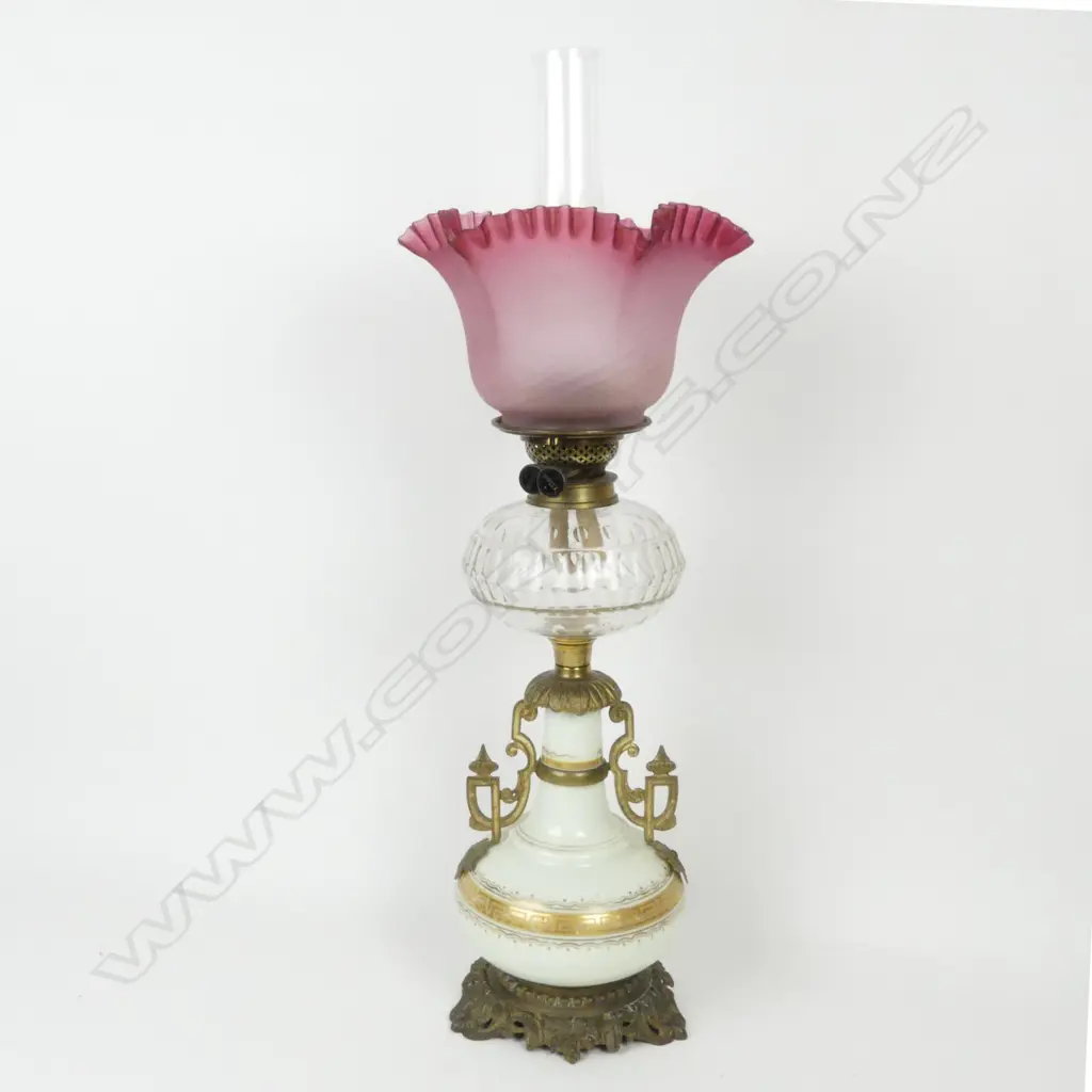 A Victorian kerosene lamp Image 1++