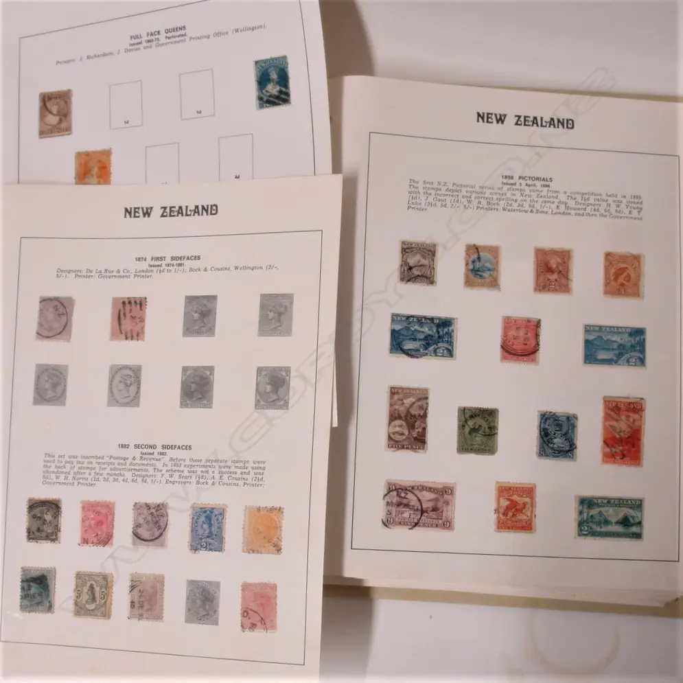 The Premier N.Z. Stamp Album with collection included Image 1++