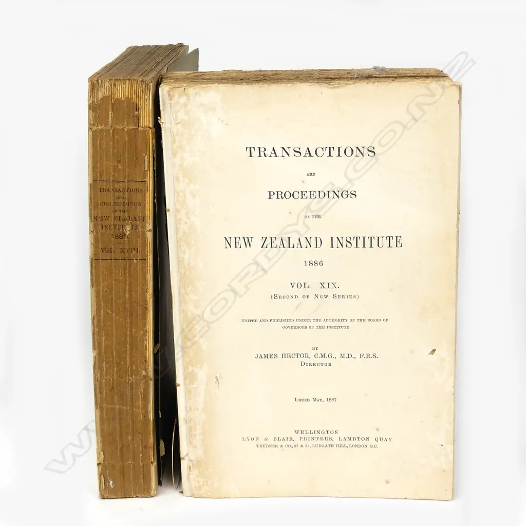 Two volumes of 'Transactions & Proceedings of the N.Z. Institute Image 1++