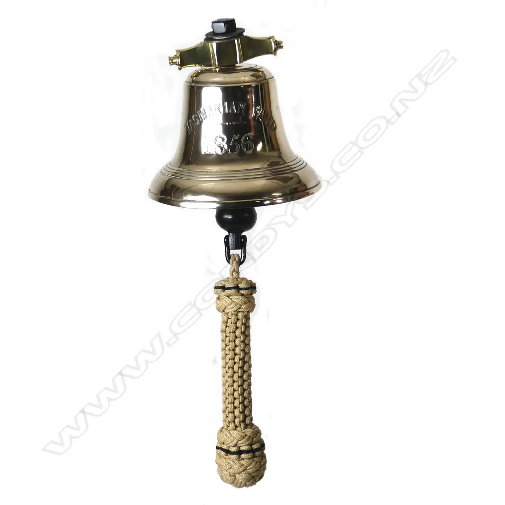 A rare and New Zealand historic 1856 ship's bell from the ship 'Tasmanian Maid' Image 1++