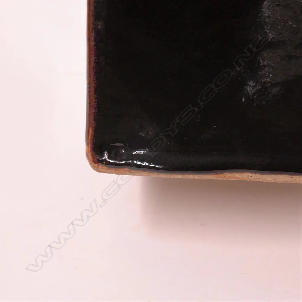 Len Castle large stoneware square section bottle vase Image 1++