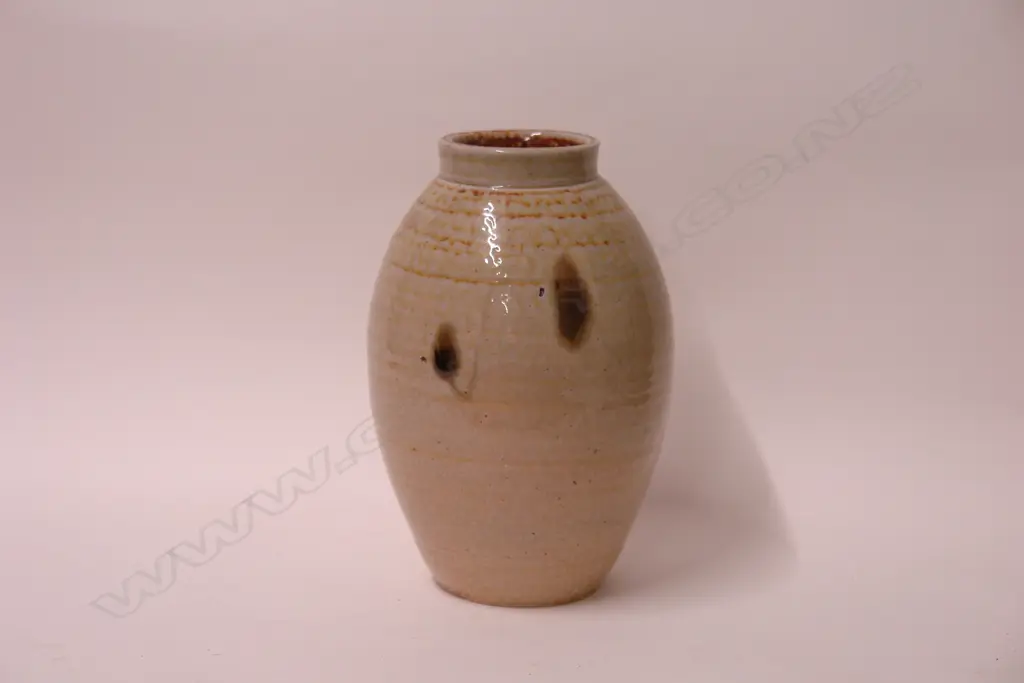 Len Castle Crum Brickworks salt glazed vase Image 1++