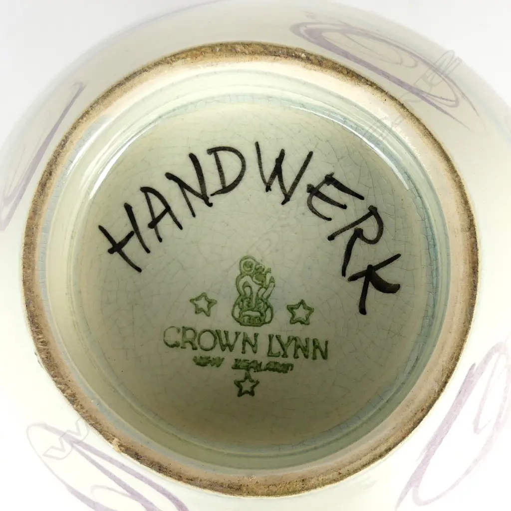 Crown Lynn Frank Carpay Handwerk vase Image 1++