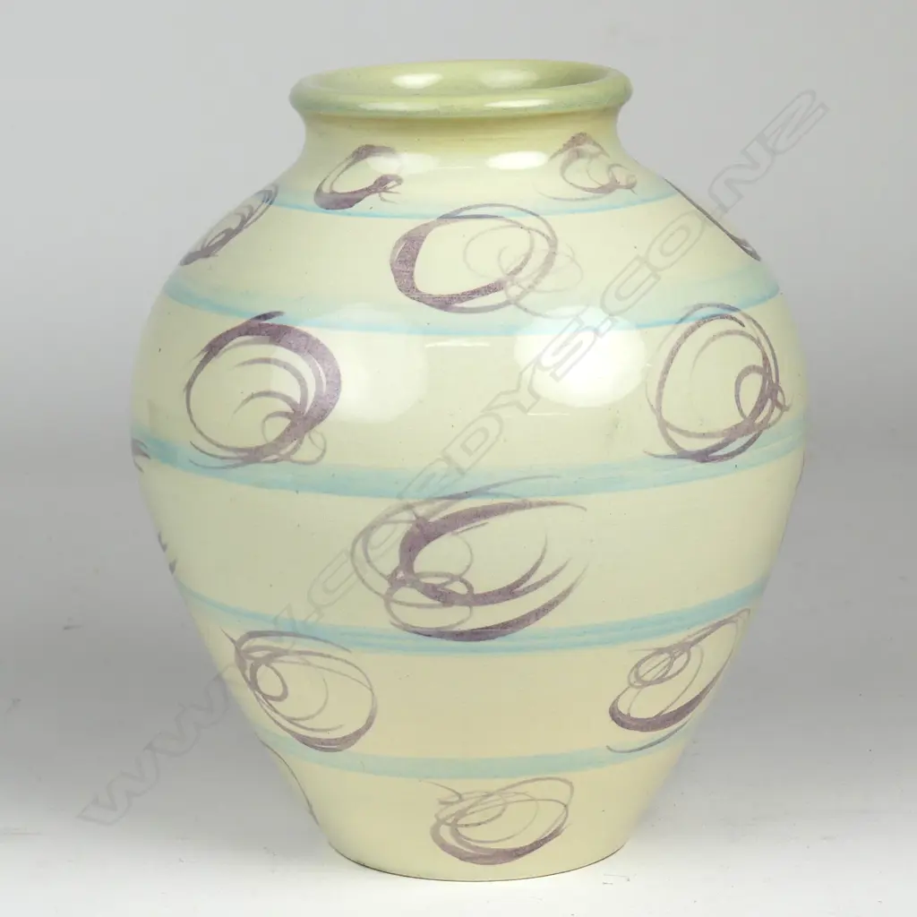 Crown Lynn Frank Carpay Handwerk vase Image 1++