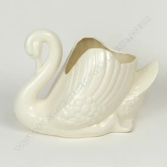A large Crown Lynn white swan