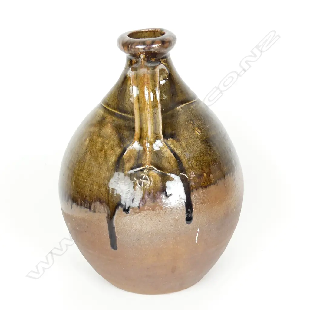 Andrew van der Putten pottery flask Image 1++