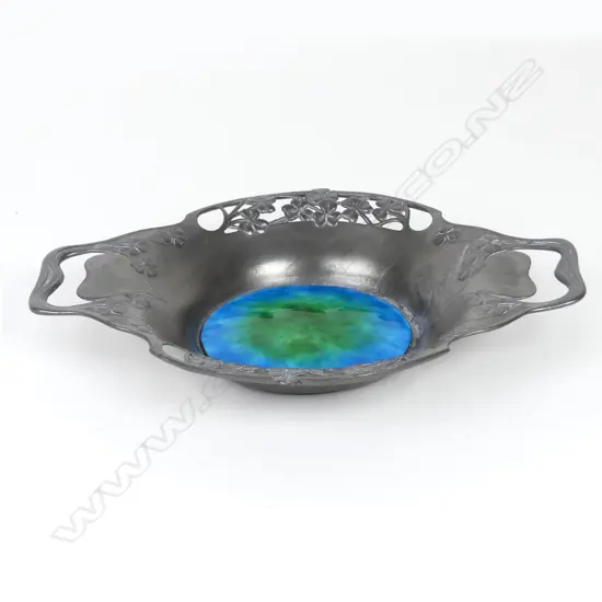 A Tudric pewter dish