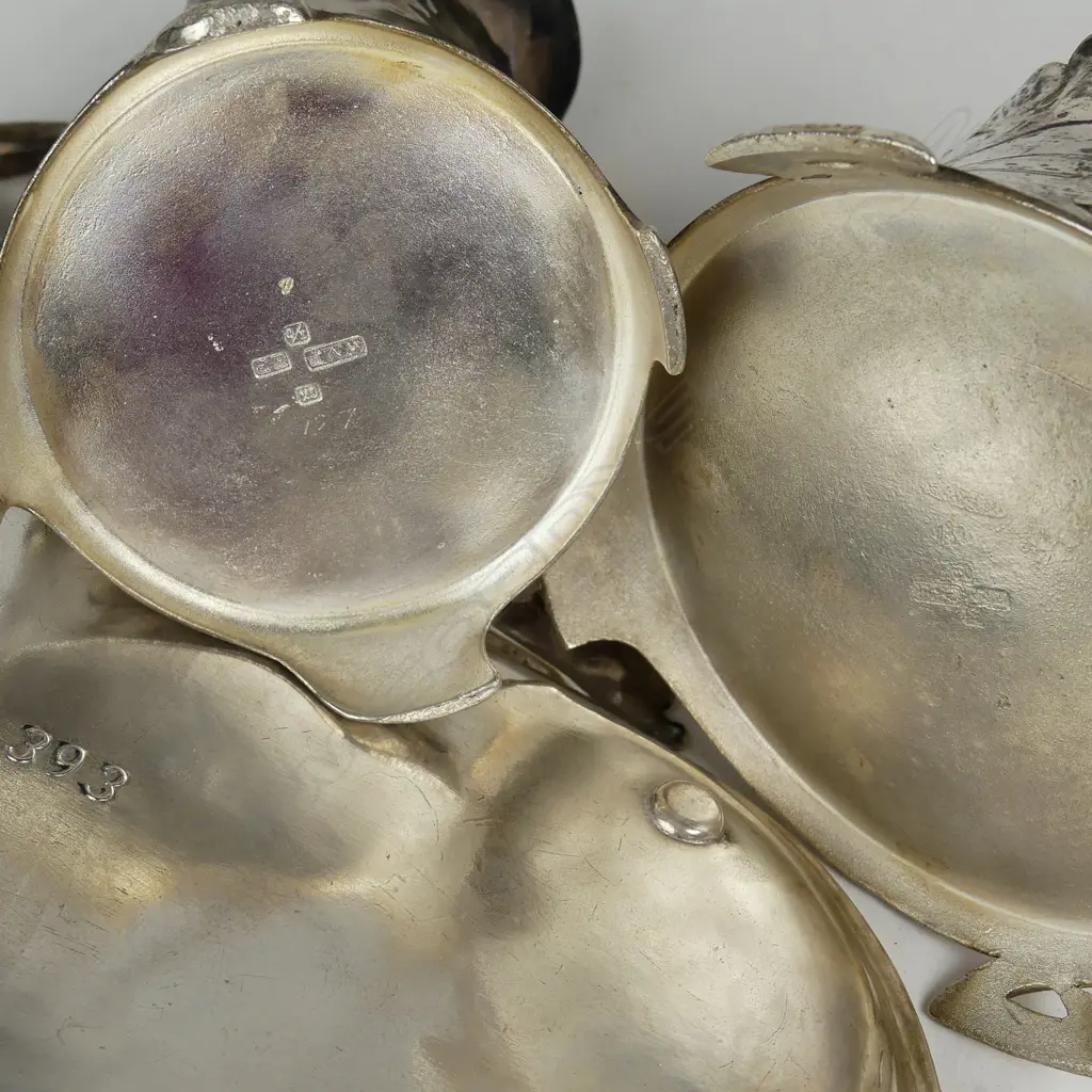 A WMF silver plated milk jug and sugar basin on stand Image 1++