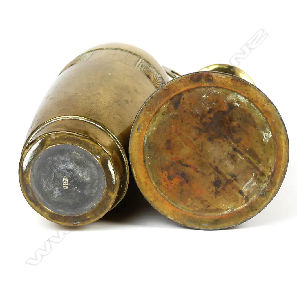 A WMF brass Jugendstil vase Image 1++