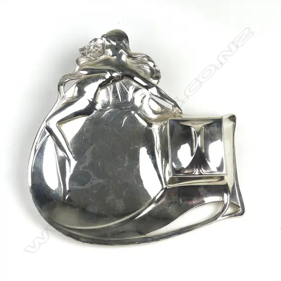 A WMF silver plated inkstand