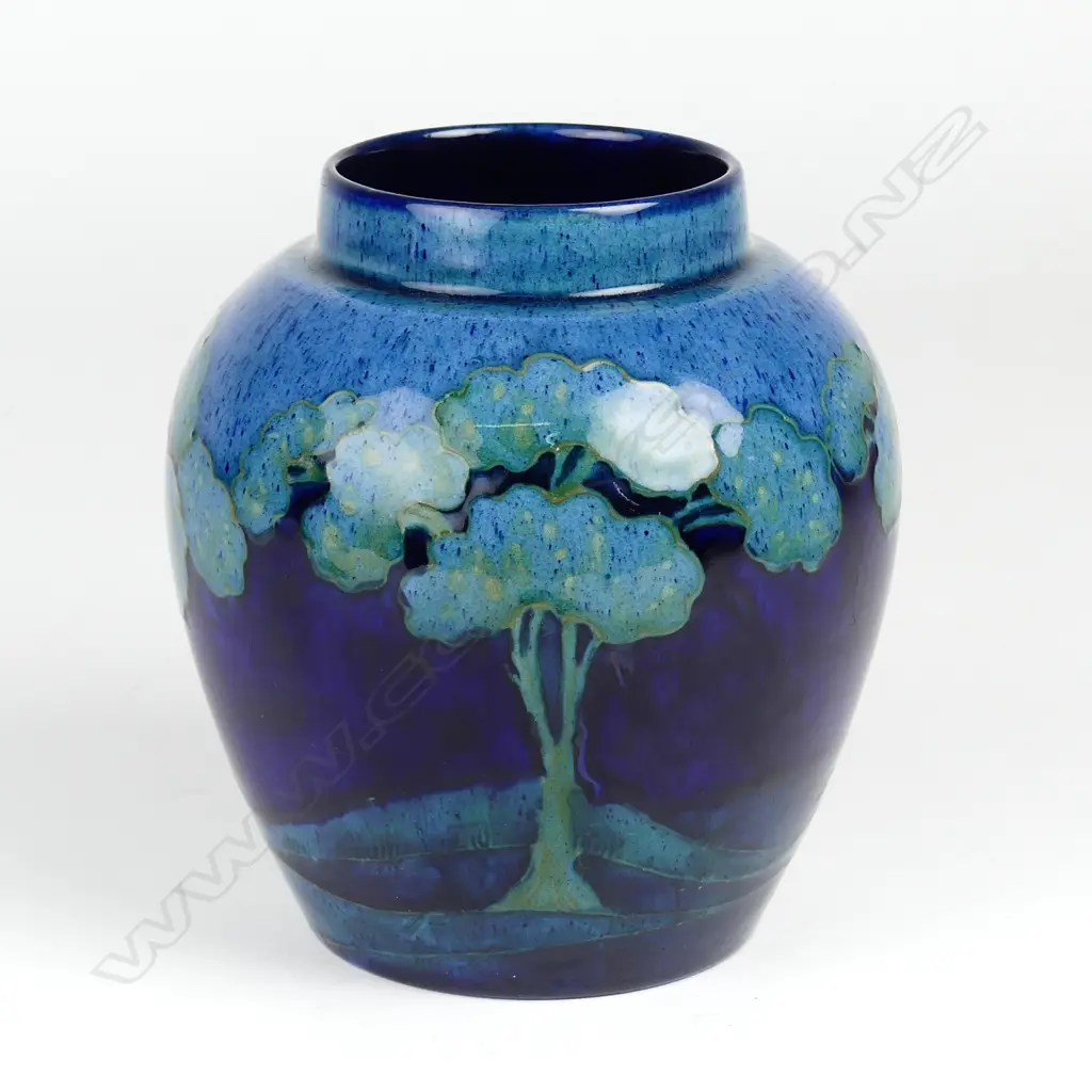 A William Moorcroft 'Moonlit Blue' vase Image 1++