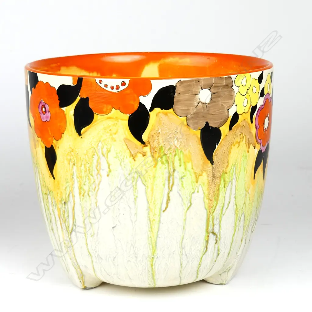 A Clarice Cliff Bizarre jardinière Image 1++