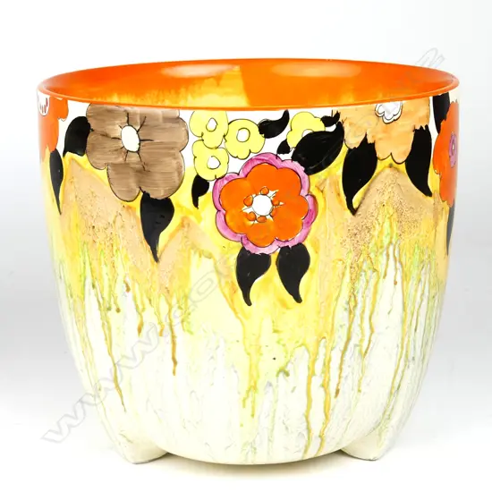 A Clarice Cliff Bizarre jardinière