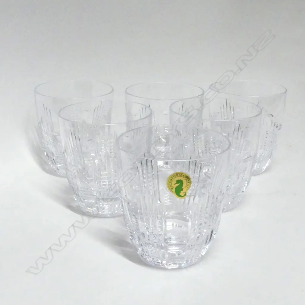 A set of six Waterford 'Dungarvan' decorated crystal tumblers Image 1++