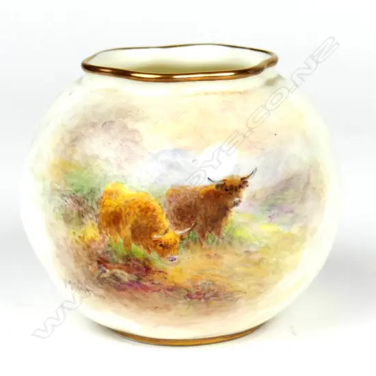 A small Royal Worcester vase