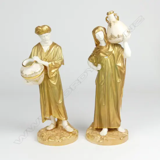A pair of Royal Worcester figurines