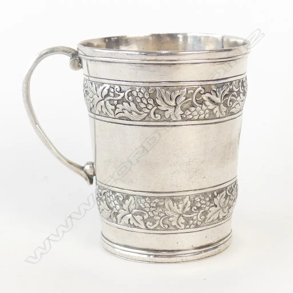 A19thC Chinese silver mug Image 1++