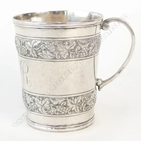 A19thC Chinese silver mug