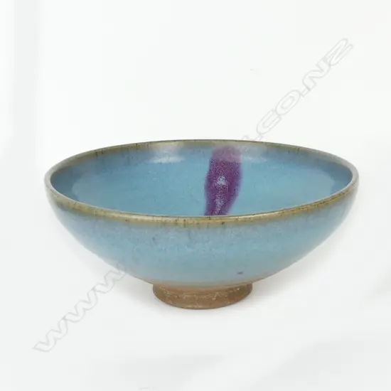 A Chinese Junyao glazed bowl