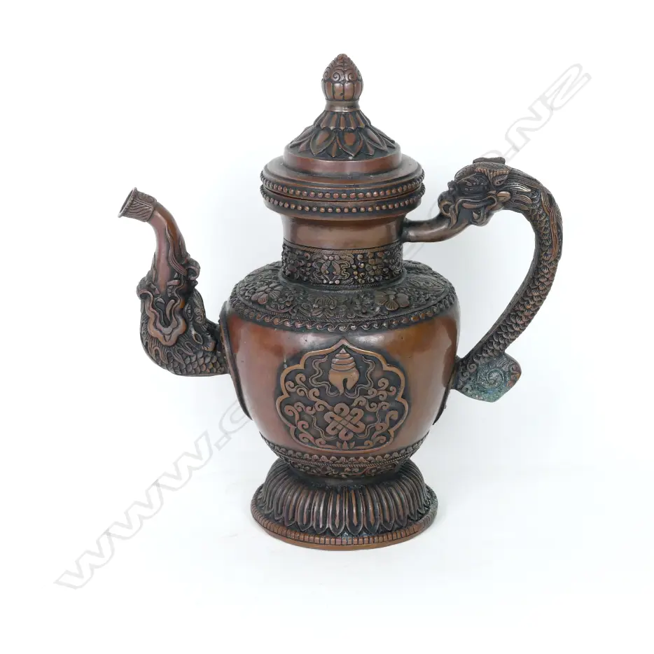A Sino-Tibetan copper teapot Image 1++