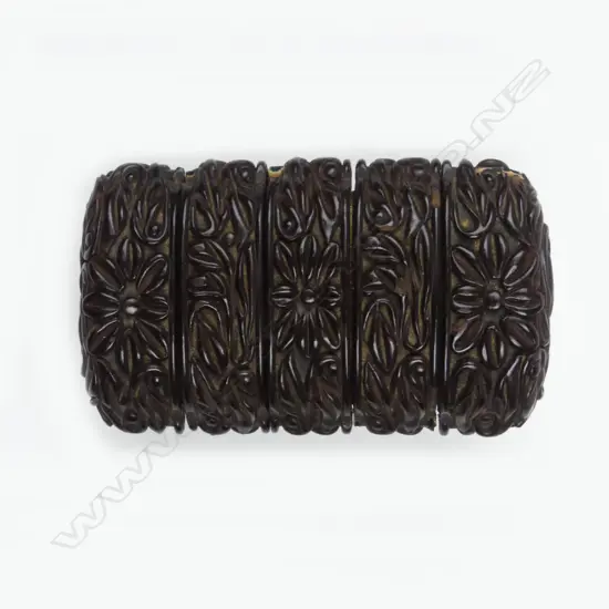 An old Japanese five section decorative lacquered inro