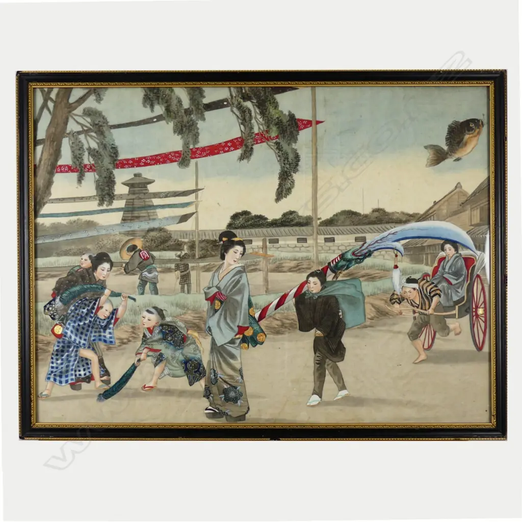 Two Japanese watercolours Image 1++