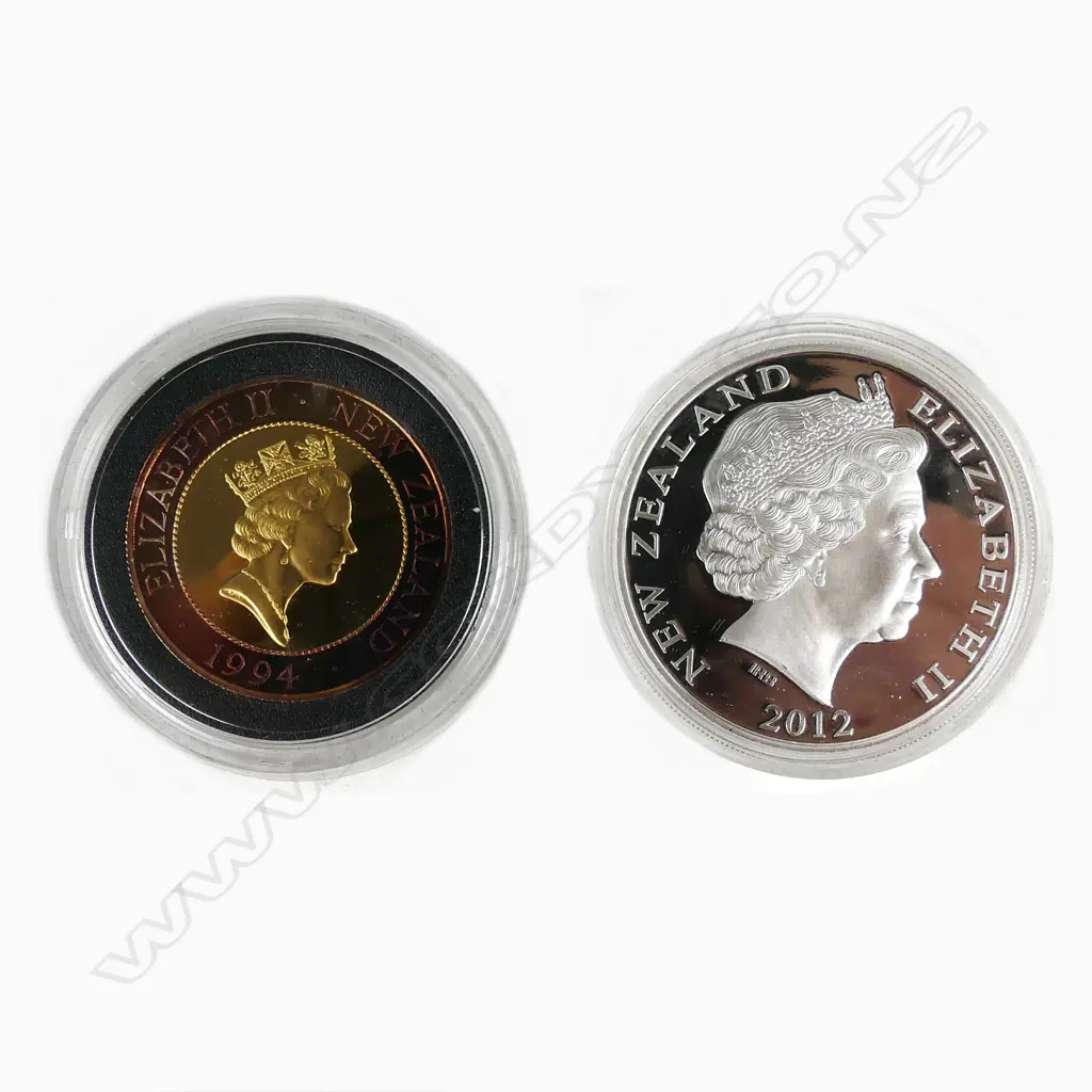 Two NZ proof coins Image 1++