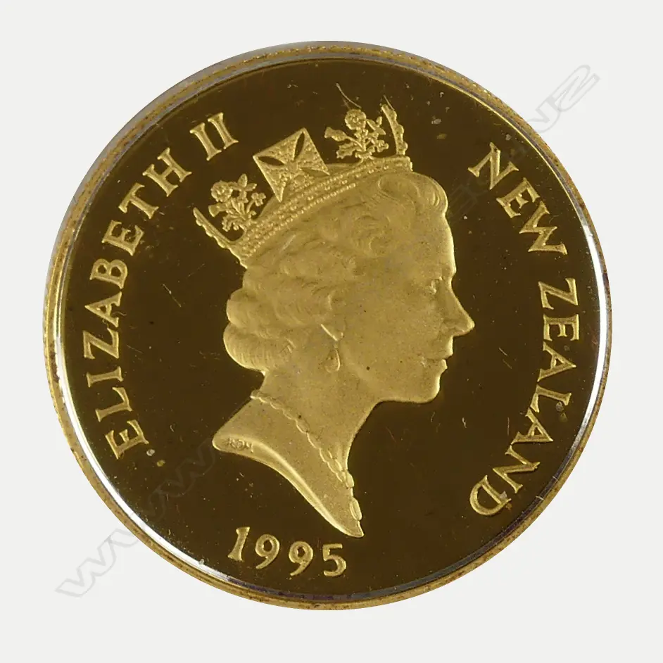 A 1995 NZ proof 'Gold Fever' $10 gold coin Image 1++