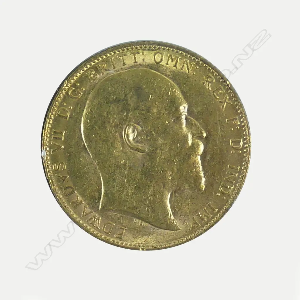 A 1909 full gold sovereign Image 1++