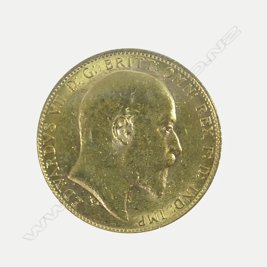 A 1909 full gold sovereign Image 1++