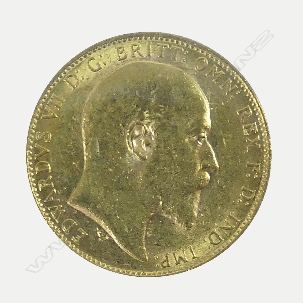A 1909 full gold sovereign Image 1++
