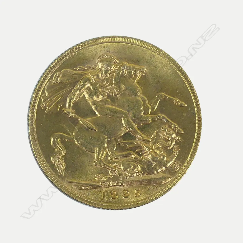 A 1925 full gold sovereign Image 1++